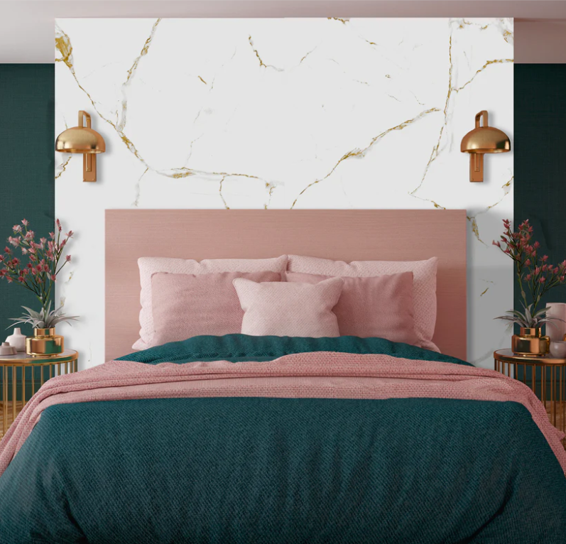 PANNEAU MURAL - 244x120x0,4 cm - CALACATA-GOLD