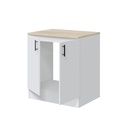 CUISINE - MEUBLE BAS - SOUS EVIER - 80CM - KIRAKIT