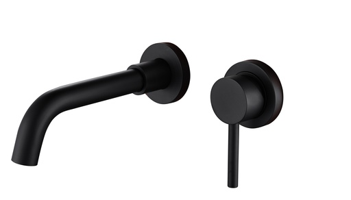 [YC-811014-MB] MITIGEUR LAVABO ENCASTRE noir SHELL