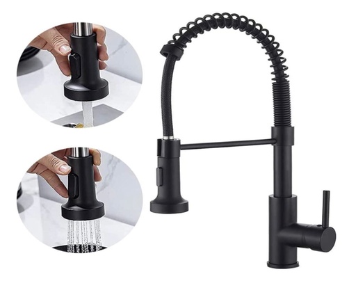 [FH-6105KB MATT BLACK] MITIGEUR EVIER ABIDAL