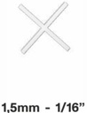 CROISILLONS X POUR CARRELAGE 1,5MM - CROISI-X1,5