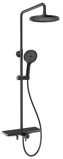 [SF3030AB-S] COLONNE DE DOUCHE noir BUKANE-BLACK-ROND